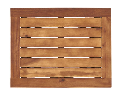 Kinesis - Outdoor Side Table With Slatted Top And Wood Frame