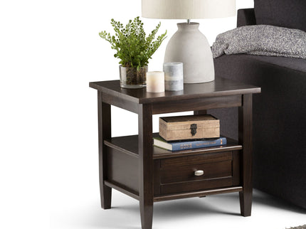 Warm Shaker - End Table - Tobacco Brown