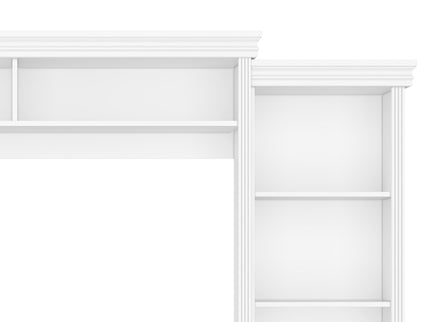 Elegant Entertainment Center Wall Unit With Bookshelves