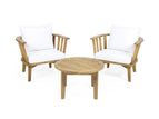 White / 3 Pc. 2 Chairs, Table