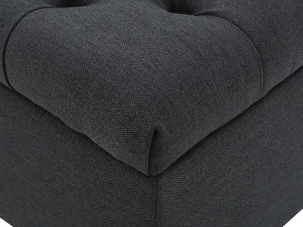 Glouster - Contemporary Storage Ottoman With Button Tufted Design