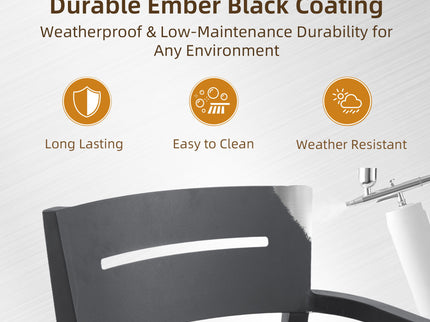 Outdoor Patio Dining Set, Squircle Dining Table, Dining Chairs With Sunbrella Cushions