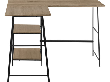 Computer Desk, Home Office, Corner, Storage Shelves, L Shape, Work, Laptop, Contemporary, Modern