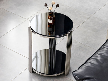 Round Table With Double Layer Storage
