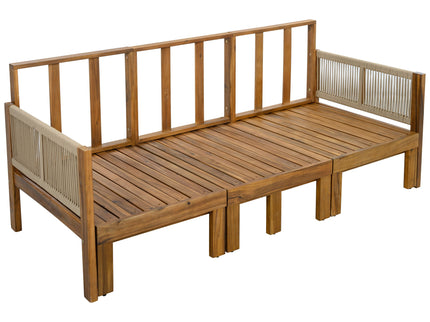 Outdoor 3 Seat Patio Sunbed