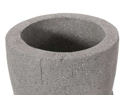 Classic Flower Planter With Magnesium Oxide Material - Stone Gray