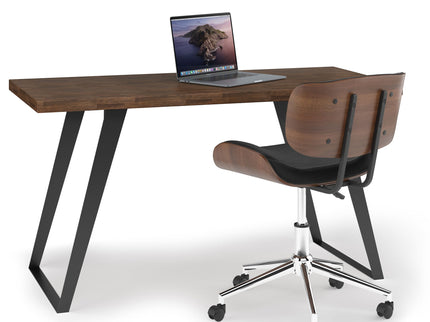 Lowry - Flat Top Desk - Rustic Natural Aged Brown