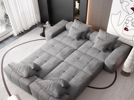 Modern Oversized Diy Combination Modular Sectional Sofa With Pillows
