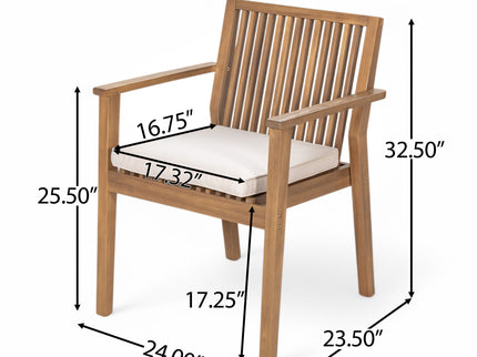 Patio Dining Chair, Comfortable Waterproof Seating (Set of 2)