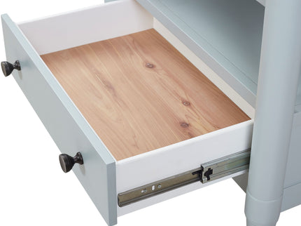 Open Nightstand With 2 Drawers