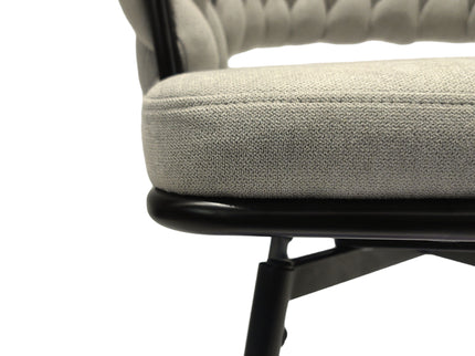 Bar Stool 360 Swivel With Back Footrest