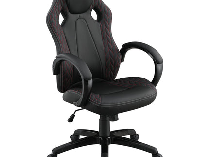 Norset - Upholstered Adjustable Home Office Desk Chair - Black