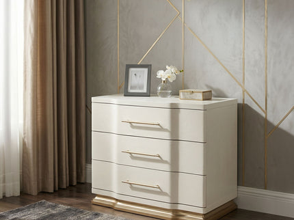 Lexington - 3 Drawer Nightstand - Beige
