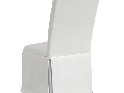 Isela - Upholstered Skirted Side Chair (Set of 2) - White