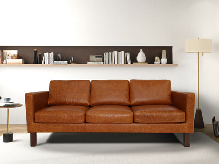 Memphis - Waxy Sofa - Cognac