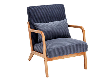 Accent Arm Chair With Pillow Upholstered