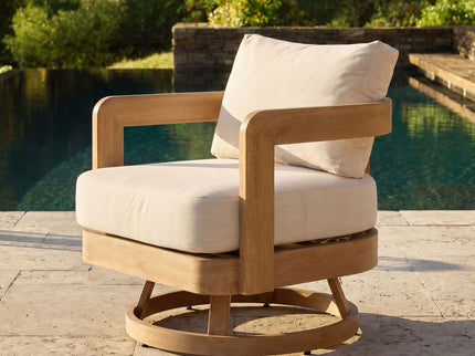 Swivel Chair For Patio - Oak