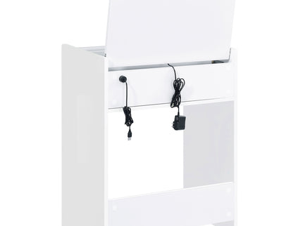 Ayuba - 3 Drawer Makeup Vanity Table With Mirror And Stool