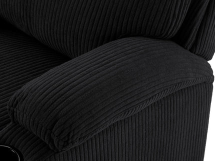 Adjustable Manual Recliner, Ergonomic Lounge Chair With Phone Holder And 2 Cup Holders