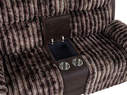 Bruni - Console Reclining Loveseat With Manual Recline