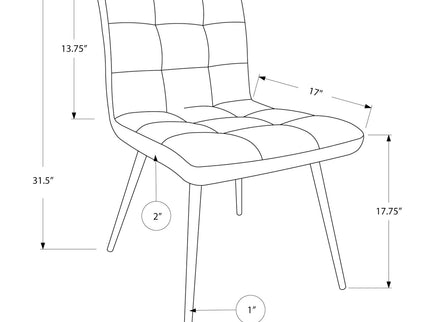 Side Upholstered Dining Chair For Dining Room, Contemporary & Modern (Set of 2)