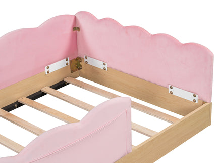 Platform Bed With Animal Pillows And Storage Bags