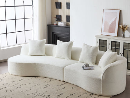 Elegant Curved Sectional Sofa With Full Foam Comfort