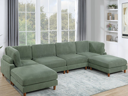 Armless Chair For Living Room - Sage