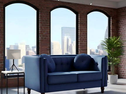 Chesterfield Loveseat 2 Seater Couch For Living Room