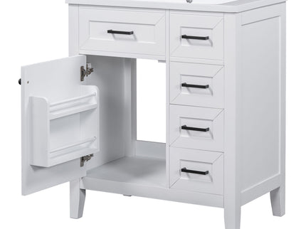 Modern Bathroom Vanity With Sink Combo, 3 Drawers