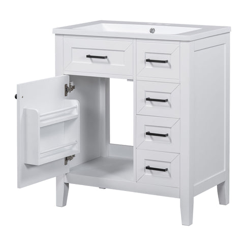 Modern Bathroom Vanity With Sink Combo, 3 Drawers