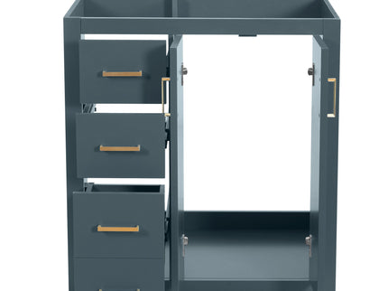 Retro Style Bathroom Vanity With 3 Drawers & Soft-Closing Doors