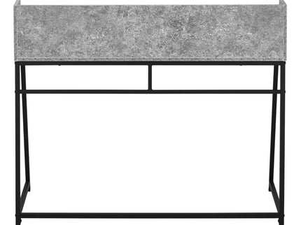 Computer Desk For Home Office, Laptop, Storage Shelves, Marble Look Contemporary & Modern