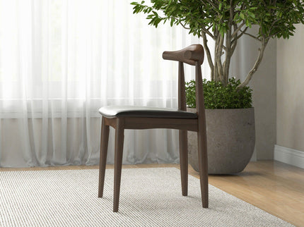 Destiny - Dining Chairs (Set of 2) - Black / Dark Brown