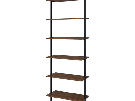 Christy - Owens - 6 Shelf Wall Bookshelf - Walnut