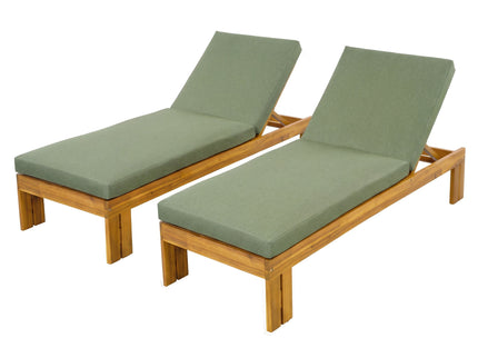 Outdoor Chaise Lounge With 5 Position Adjustable Backrest
