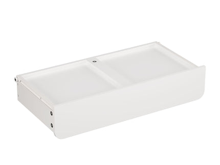 Bookshelf With Storage Bins And Drawer, Multi Functional Book Organizer For Toddlers - White