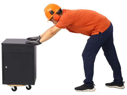 Furniture Moving Dolly, Heavy Duty Wood Rolling Mover With Wheels For Piano Couch Fridge Heavy Items, Securely Holds 500 Lbs (2 Piece Round Platform) - Natural