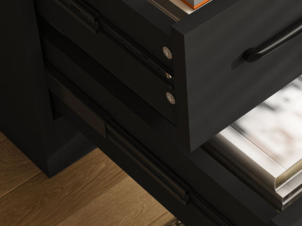Computer Desk With 4 In 1 Socket & 3 Drawers, 4 Tier Shelves
