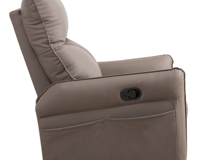 360° Modern Small Rocking Swivel Recliner Chair With Side Pocket