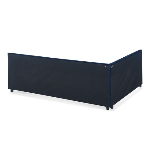 Elegant Design Storage Upholstered Tufted Bed Frame With Backrest And Armrests