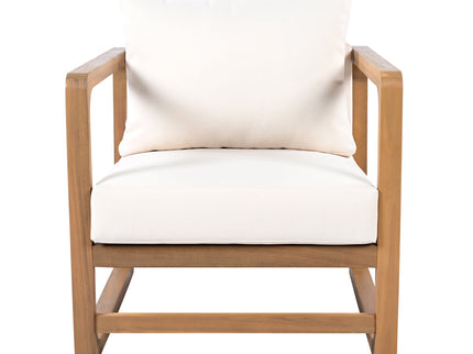 Outdoor Lounge Chair With Oversized Cushion Set For Patio