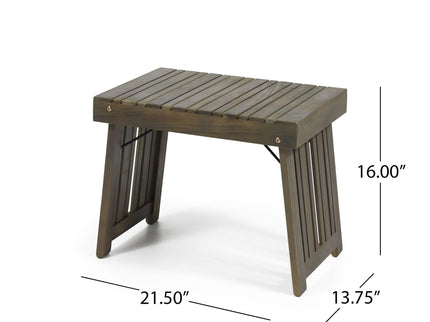 Temptation - Outdoor Foldable Side Table With Slat Design