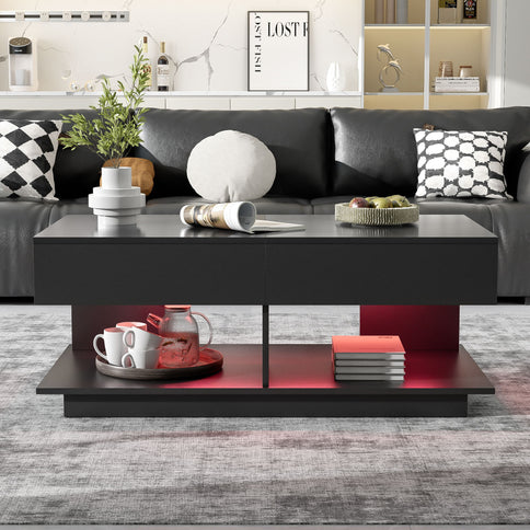 Multifunctional Adjustable Coffee Table With Hidden Storage Space For Living Room