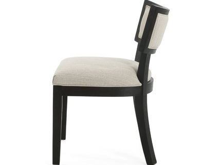 Farmhouse Style Fabric Upholstered Side Dining Chair Set