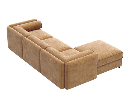 Contemporary Elegant Sofa With Storage And Ottoman