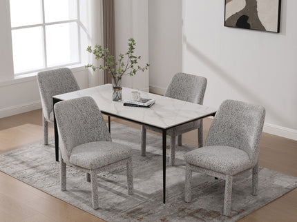 Wide Minimalist Dining Chair