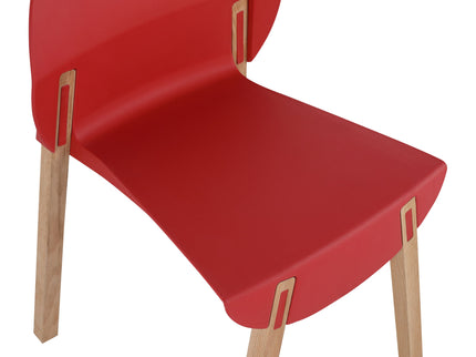 4 Piece Set Of Single Chairs With A Design Combining Modern And Traditional Elements