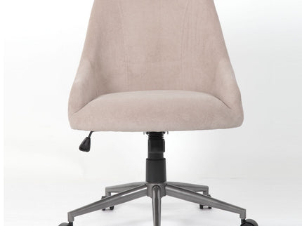 Enveloping Bucket Back Swivel Computer Chair For Home Decor - Beige