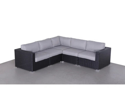 Luxurious Wicker Patio Sectional With Weather Resistant Sunbrella Cushions